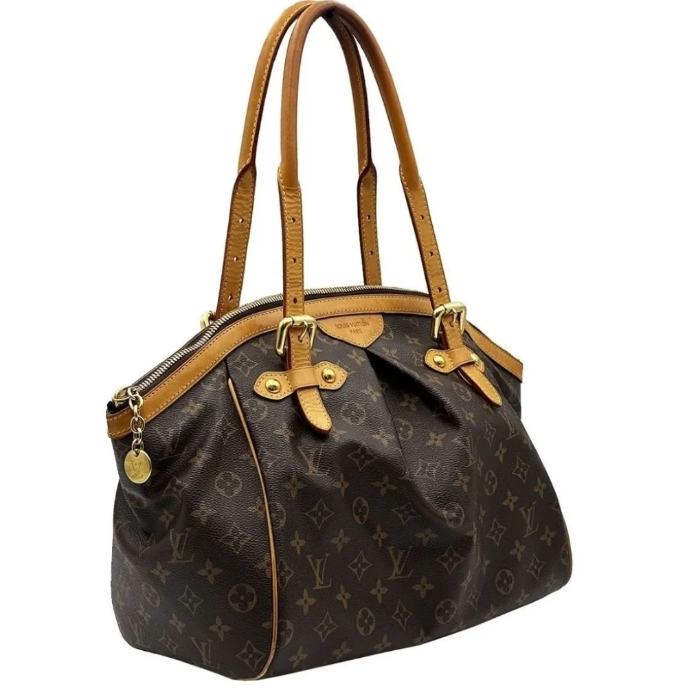 Louis Vuitton Brown and Tan Monogram Shoulder Bag